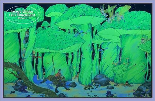 Posters Mushroom Forest - Black Light Poster 000217