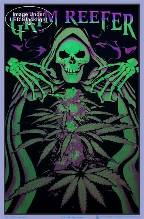 Posters Opticz - Grim Reefer - Black Light Poster 005746