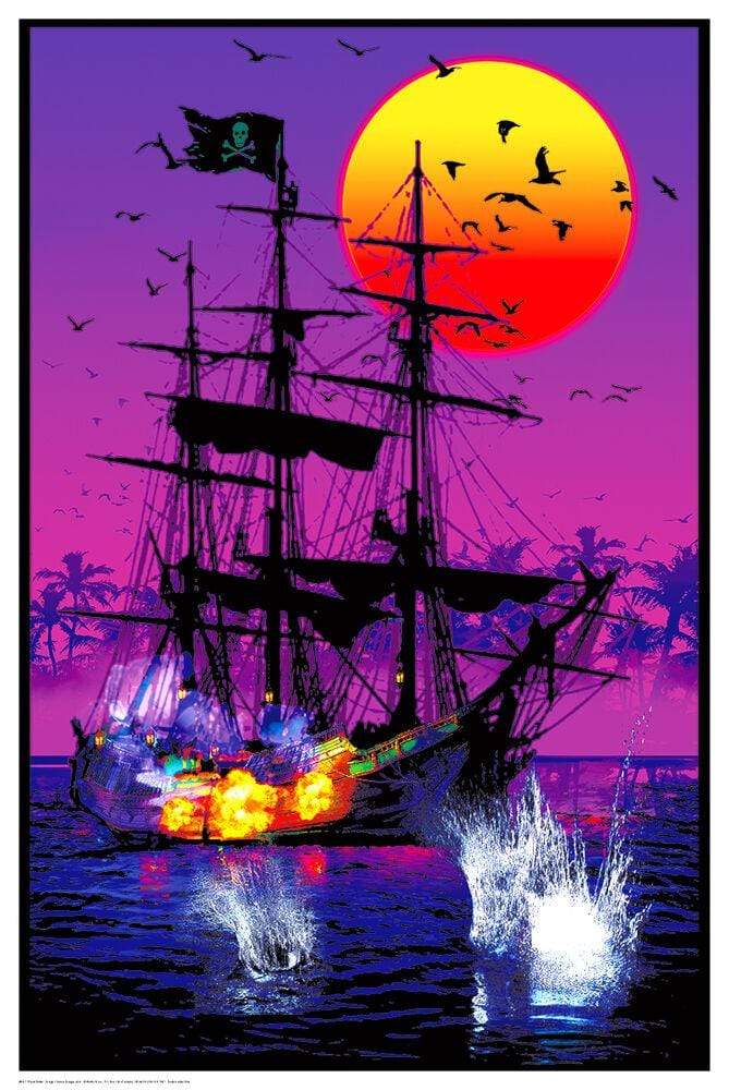 Posters Pirate Battle - Black Light Poster 102226