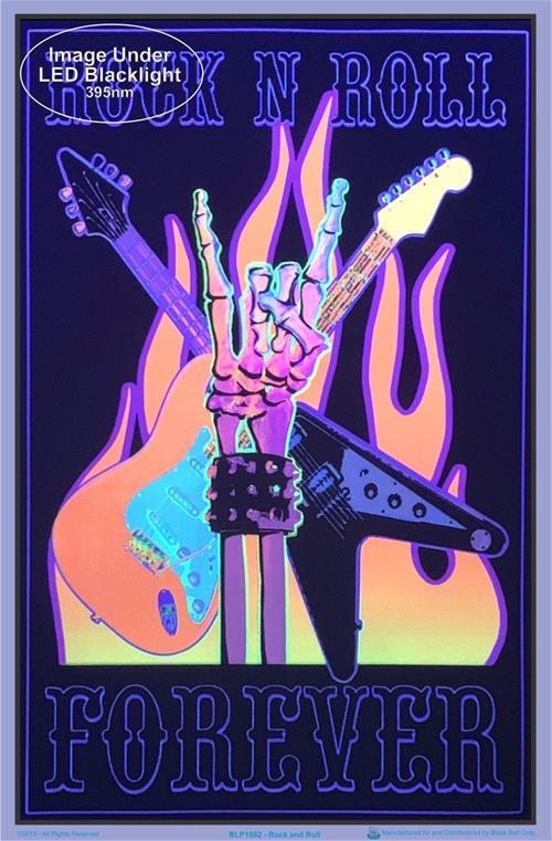 Posters Rock and Roll Forever - Black Light Poster 100153