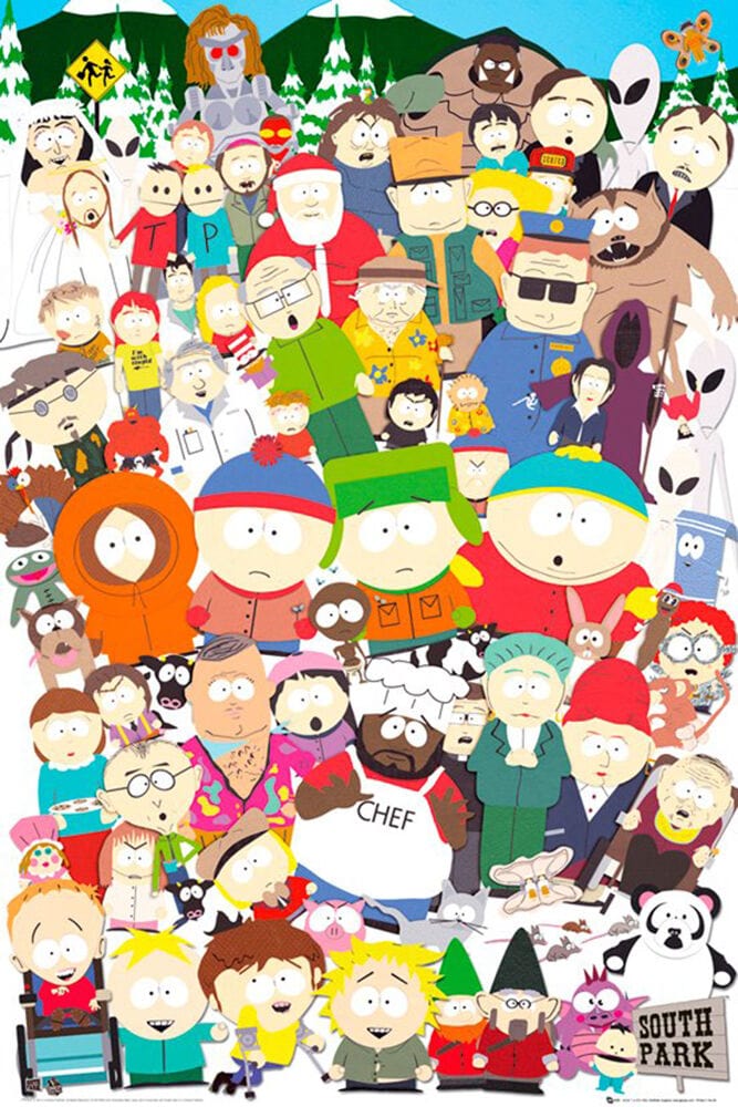 South Park Characters Poster TrippyStore South Park Characters Poster TrippyStore