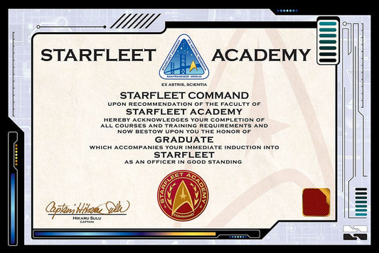 Posters Star Trek - Starfleet Academy Certificate - Poster 102502