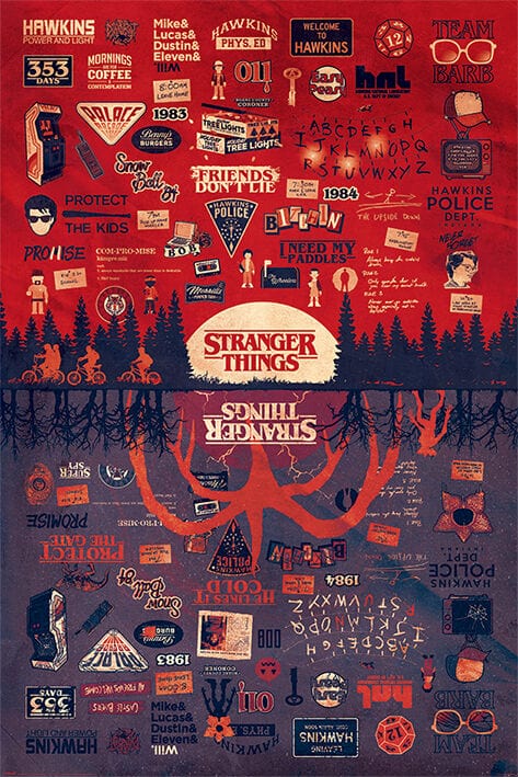 Posters Stranger Things - The Upside Down - Poster 102530