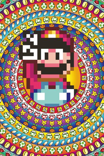 Posters Super Mario - Power Up Mandala - Poster 101041
