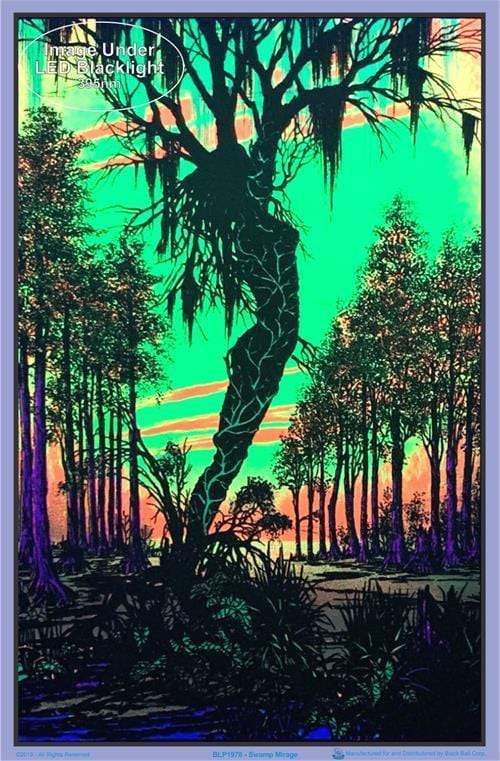 Posters Swamp Mirage - Black Light Poster 000615