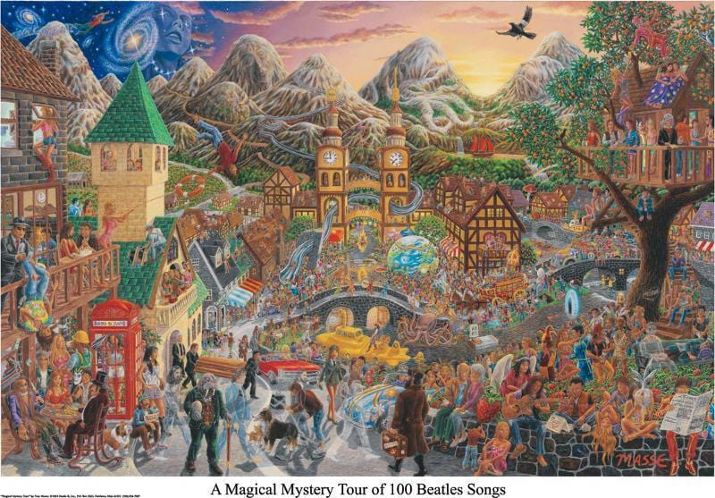 Posters Tom Masse - A Magical Mystery Tour of 100 Beatles Songs - Poster 001292