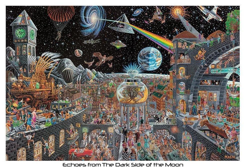 Echoes from The Darkside of The Moon - Tom Masse Poster 32 x 22in