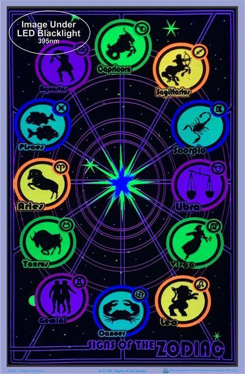 Posters Zodiac Astrology - Black Light Poster 100173