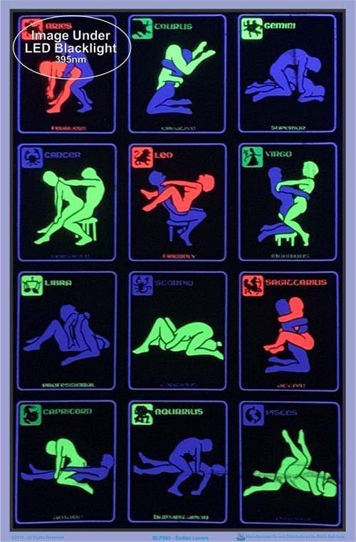 Posters Zodiac Position - Black Light Poster 102129