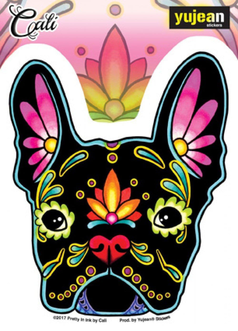 Stickers Cali French Bulldog Day of the Dead - Sticker 100570