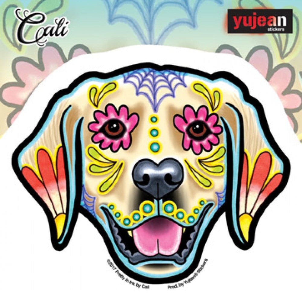 Stickers Cali - Golden Retriever Day of the Dead - Sticker 103259