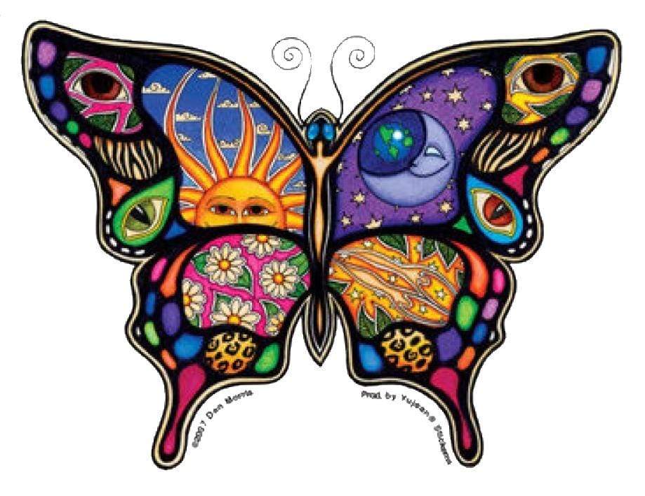 Stickers Dan Morris - Night and Day Butterfly - Sticker 101789
