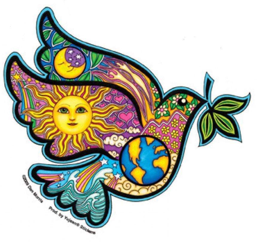 Stickers Dan Morris - Peace Dove - Sticker 101771