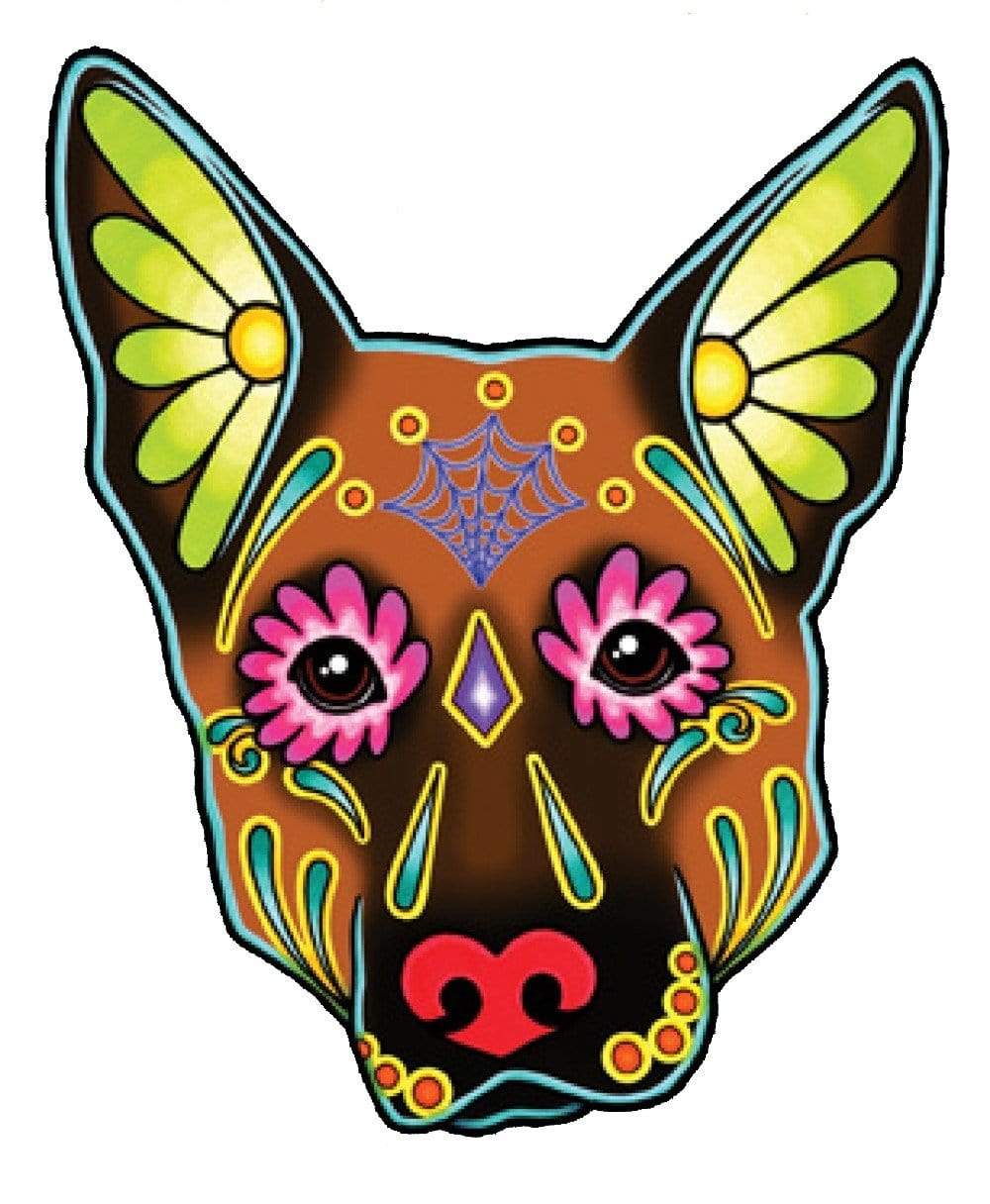 Stickers German Shepherd Day of the Dead - Sticker 101756