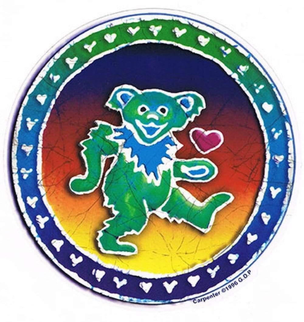 Trippy Grateful Dead Bear sticker I recently had made! I love how they came  out : r/psychedelicartwork