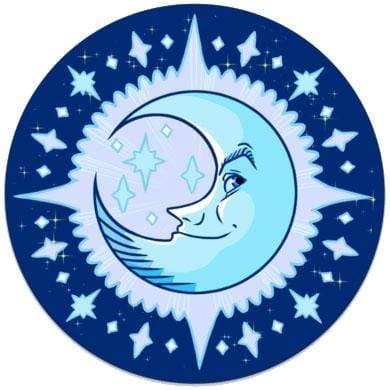 Stickers Happy Moon - Sticker 101635