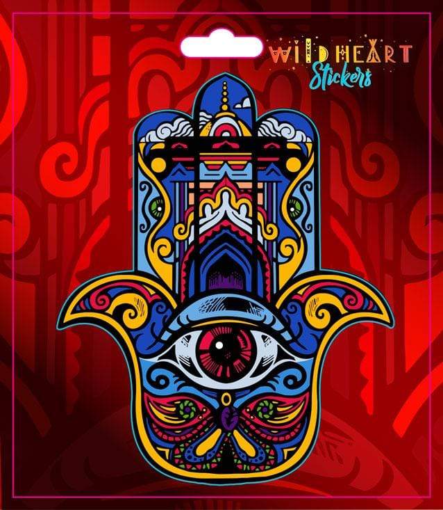Stickers Multicolor Hamsa - Window Sticker 101846