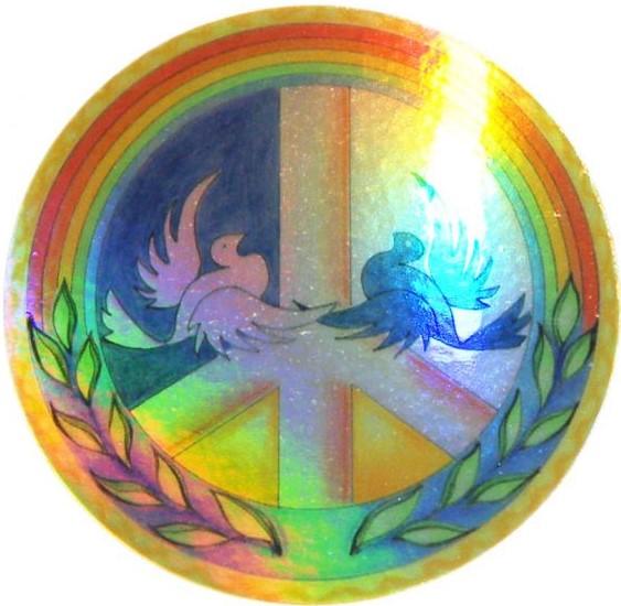 Stickers Peace Dove - Holographic Sticker 101615