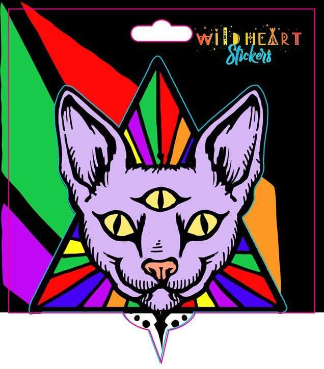 Stickers Third Eye Cat - Window Sticker 101839