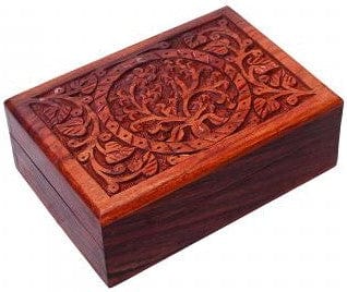 Storage Flowering Tree of Life - Wooden Storage Box 102624