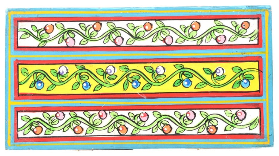 Storage Flowering Vines - Hand-painted - Wooden Storage Box 102767