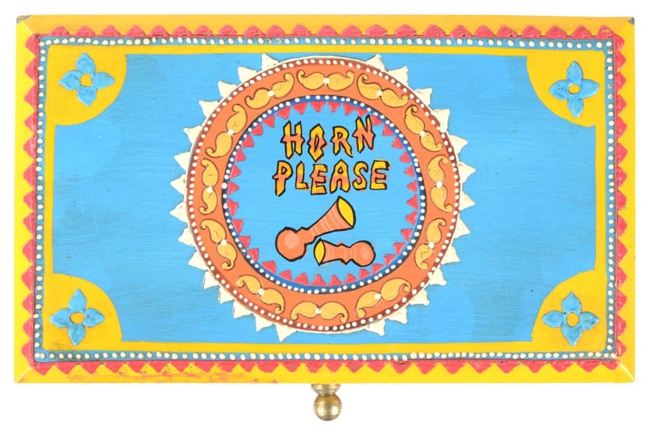 Storage Mustache and Horn - Hand-painted - Wooden Storage Box 102772