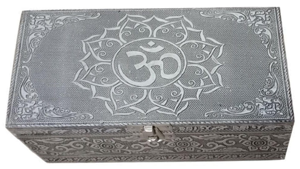 Storage Om Lotus - Tin Jewelry Box 102613