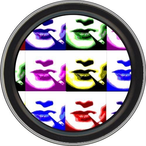 Storage Smoking Pop Art - Round Metal Storage 100213