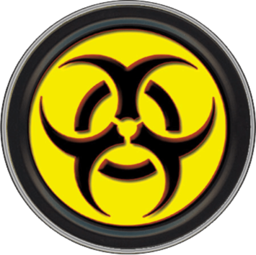 Storage Stash Tins - Biohazard - Round Metal Storage Container 1030049