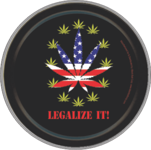 Storage Stash Tins - Legalize It - Round Metal Storage Container 1030017