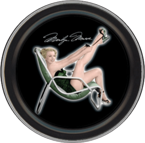 Storage Stash Tins - Marilyn Monroe - Round Metal Storage Container 1030069