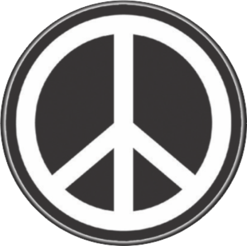 Storage Stash Tins - Peace Sign - Round Metal Storage Container 1030040