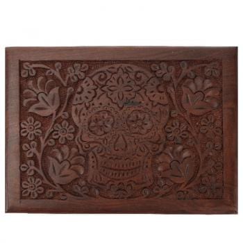 Storage Sugar Skull - Wooden Storage Box 102630
