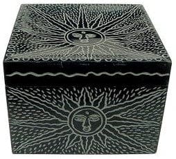 Storage Sun Burst - Soapstone Storage Box 102614