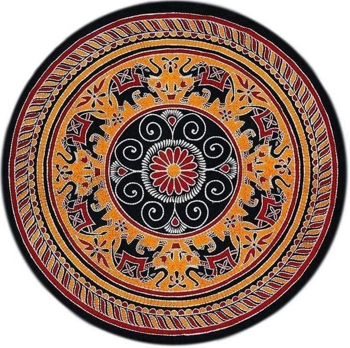 Tablecloths Elephant March - Gold - Round Tablecloth 101516