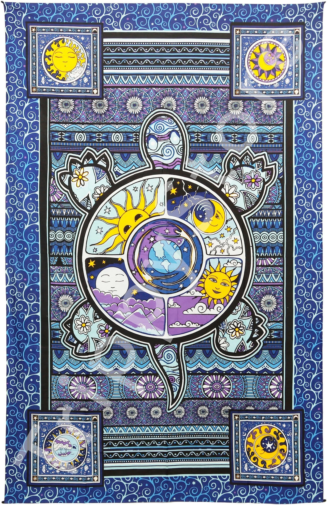 Tapestries 3D - Dan Morris - Psychedelic Turtle - Tapestry 013548