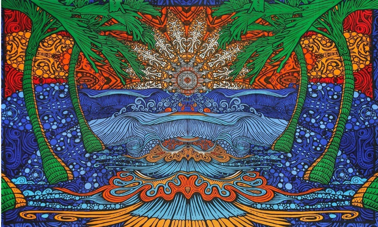 Tapestries 3D - Glow in the Dark - Epic Surf Wave - Tapestry 100182