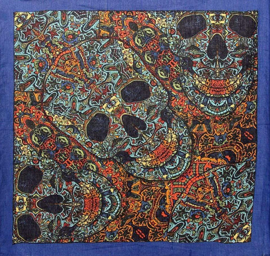 Tapestries 3D - Skulls - Blue - Small Tapestry 101588