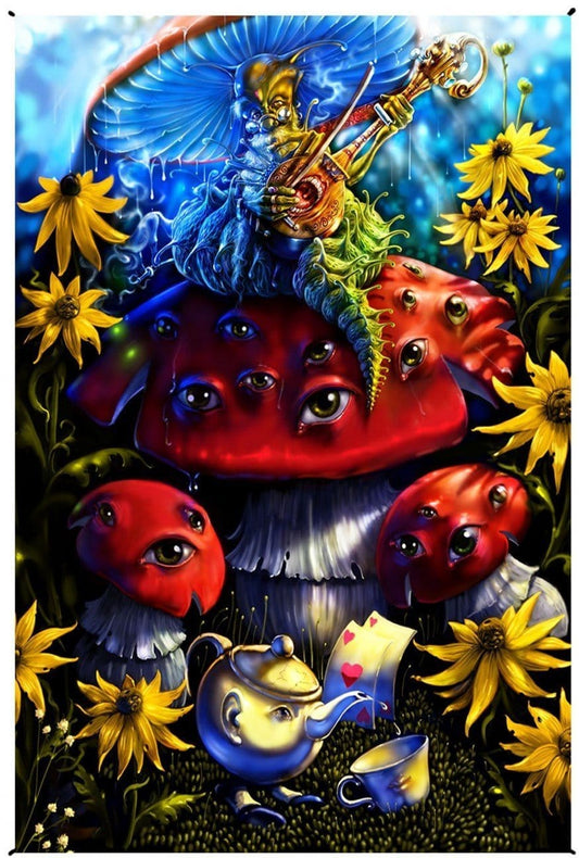 Alice in Wonderland - Caterpillar Hookah - Small Tapestry