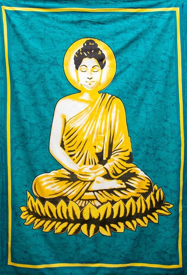 Tapestries Batik Buddha - Green - Tapestry 101320