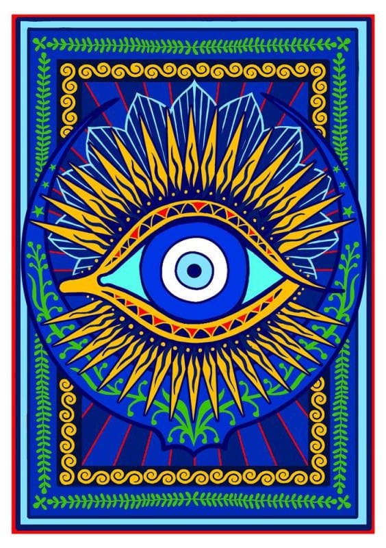 Evil 2025 eye tapestry