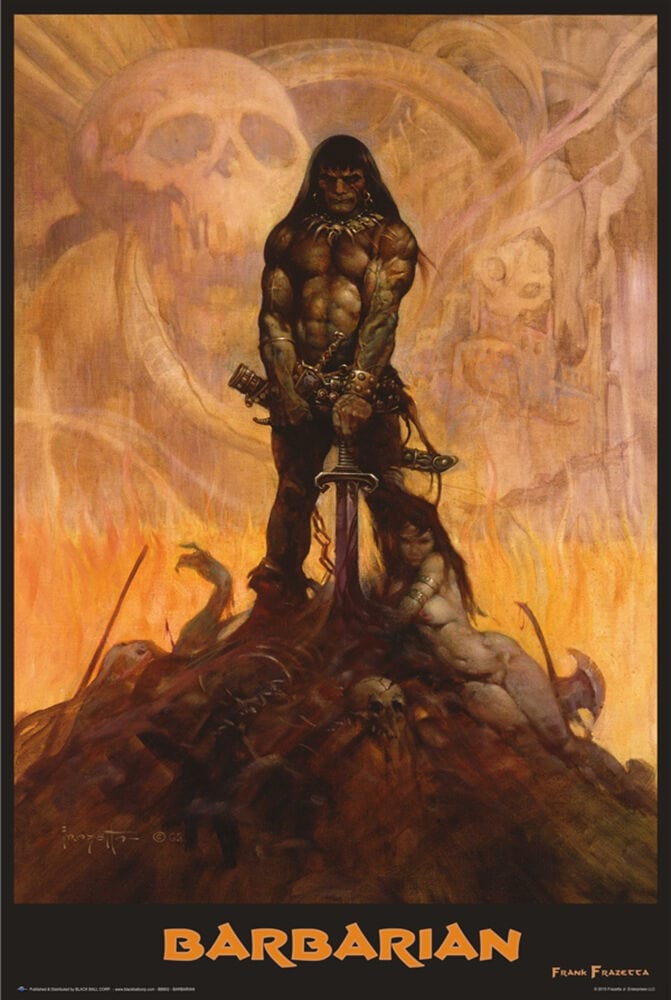 Tapestries Frank Frazetta - Barbarian - Poster 102945