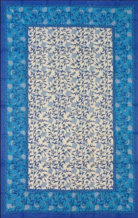 Tapestries French Floral - Blue and Grey - Tapestry 101352