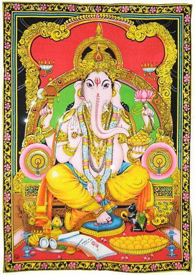 Tapestries Ganesh Sitting - Tapestry 009728