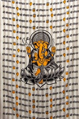 Tapestries Golden Ganesha - Tapestry 102561
