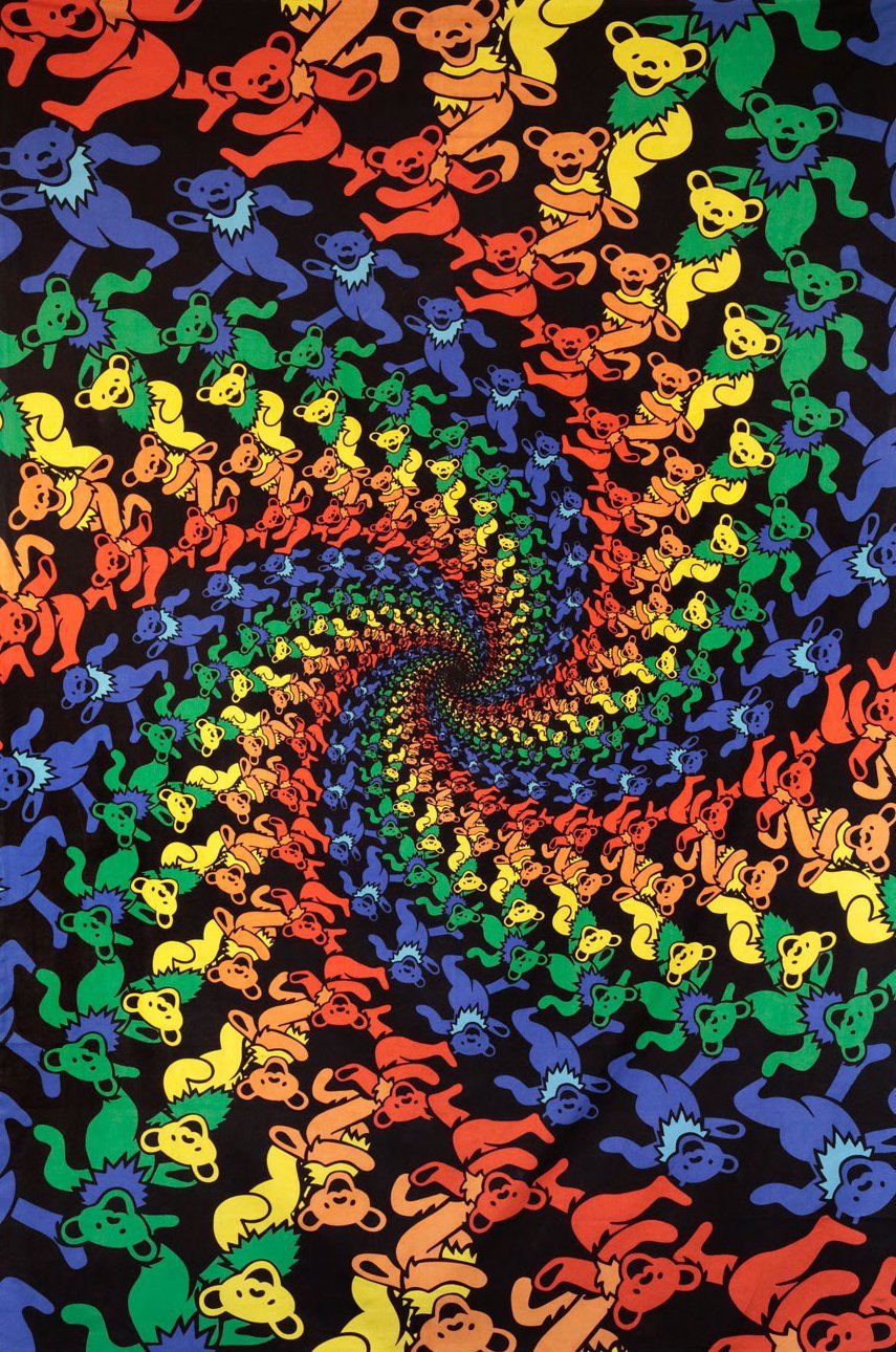 Tapestries Grateful Dead - Dancing Bear Spiral - Tapestry 007460
