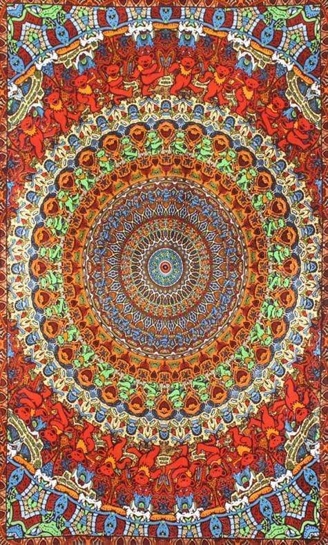 Tapestries Grateful Dead - Psychedelic Bear - Tapestry 004445