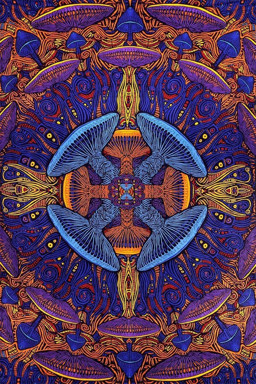 Tapestries 60 x 90" Magic Mushroom - Tapestry 008141