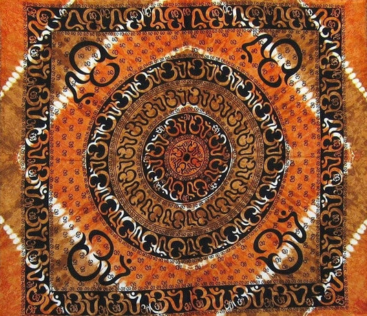 Tapestries Om Mandala with Fringe - Tapestry 102562