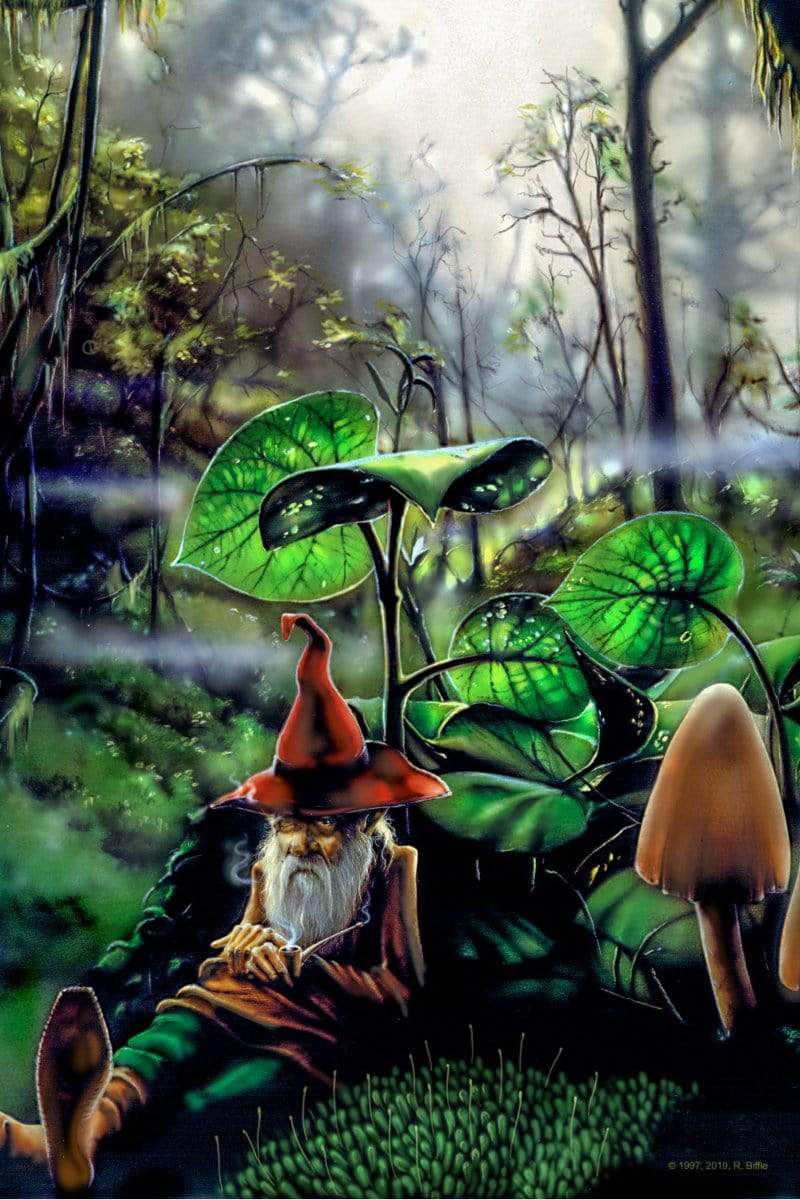 Tapestries Richard Biffle - Respite Gnome - Small Tapestry 101511